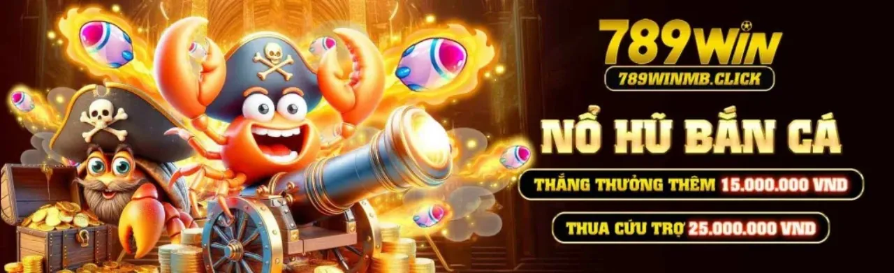 Hình ảnh quảng cáo slot game VB9 với các biểu tượng may mắn và khuyến mãi hấp dẫn
